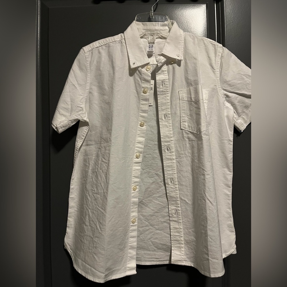 GAP Boy’s/kids Crisp White Button Down Shirt